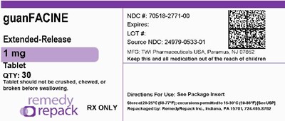 Guanfacine 1mg 70518 2771 00